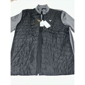 Callaway Golf Men's Full Zip Jacket Mens Size L Black / Gray NWT$95